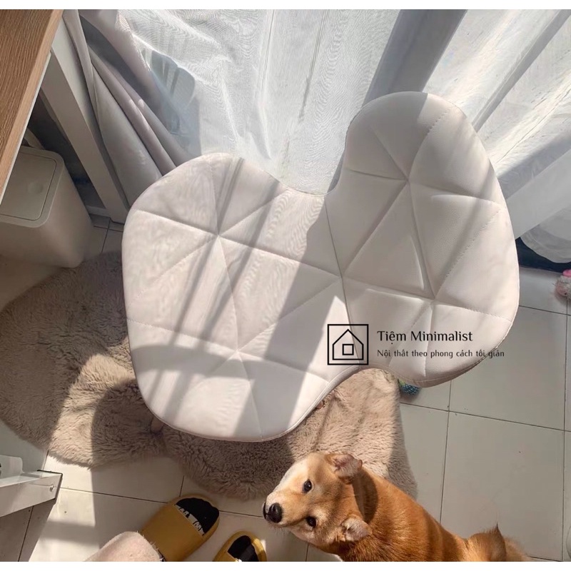 Ghế đệm chân gỗ sơn tĩnh điện chắc chắn, ghế làm việc, ghế bàn trang điểm