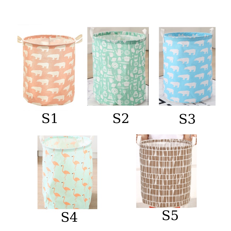 Giỏ đựng quần áo/ Giỏ đựng đồ cá nhân/ Sọt vải đựng quần áo bẩn, giỏ đựng đồ chơi trẻ em gấp gọn chất liệu chống thấm