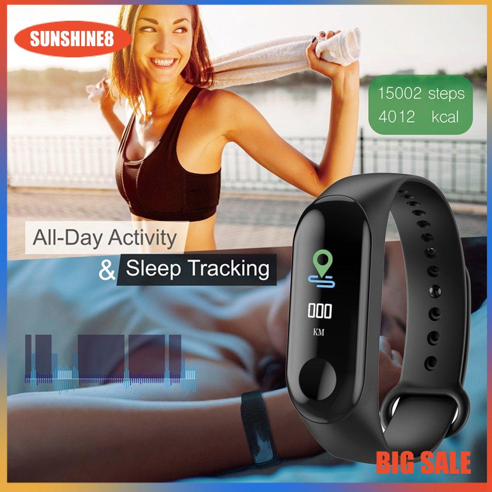 【SUN】Smart Band Watch Fitness Tracker Heart Rate Durable And Practical Watch