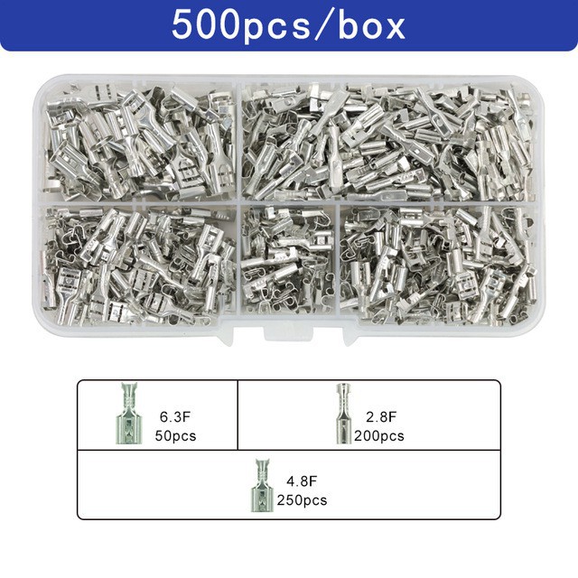 Kìm bấm dây điện Sn-48B 0.5-2.5mm2 20-13AWG chất lượng cao kèm hộp đựng đầu nối 2.8 4.8