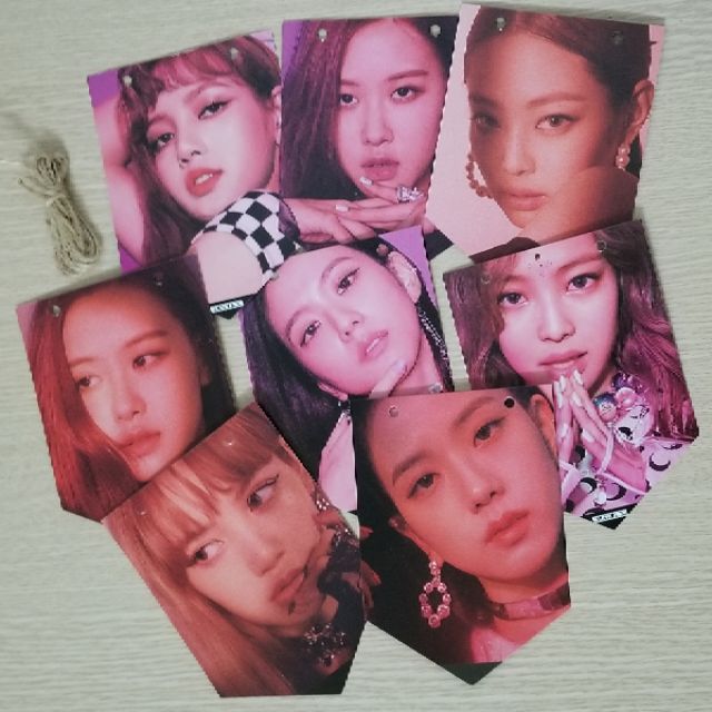 Set cờ và dây treo tường BTS, GOT7, TWICE, X1, BLACKPINK