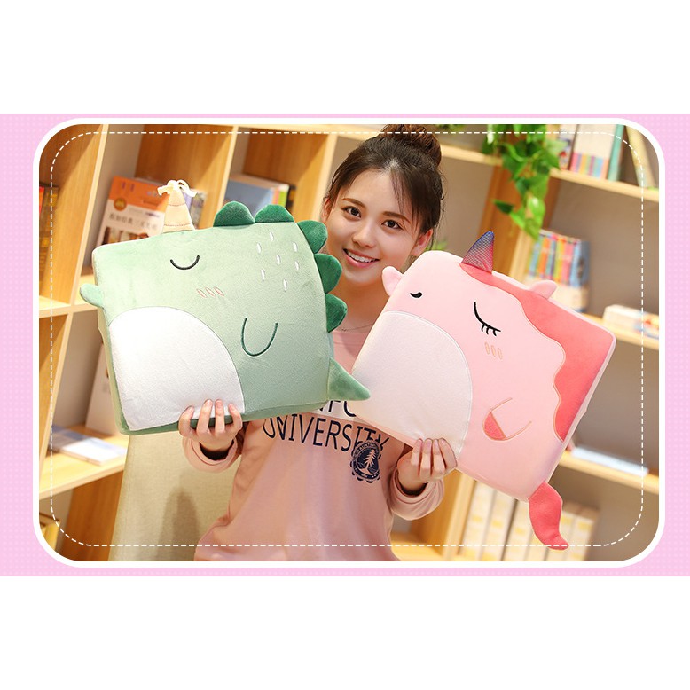 Gối Tựa Lưng Văn Phòng Cao su non Hoạt hình Cute,34 x 32 x 12 cm