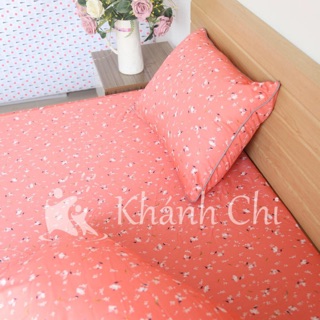 Ga + gối vải cotton Thô lụa Hàn Quốc kích thước 1,5x2mx10cm
