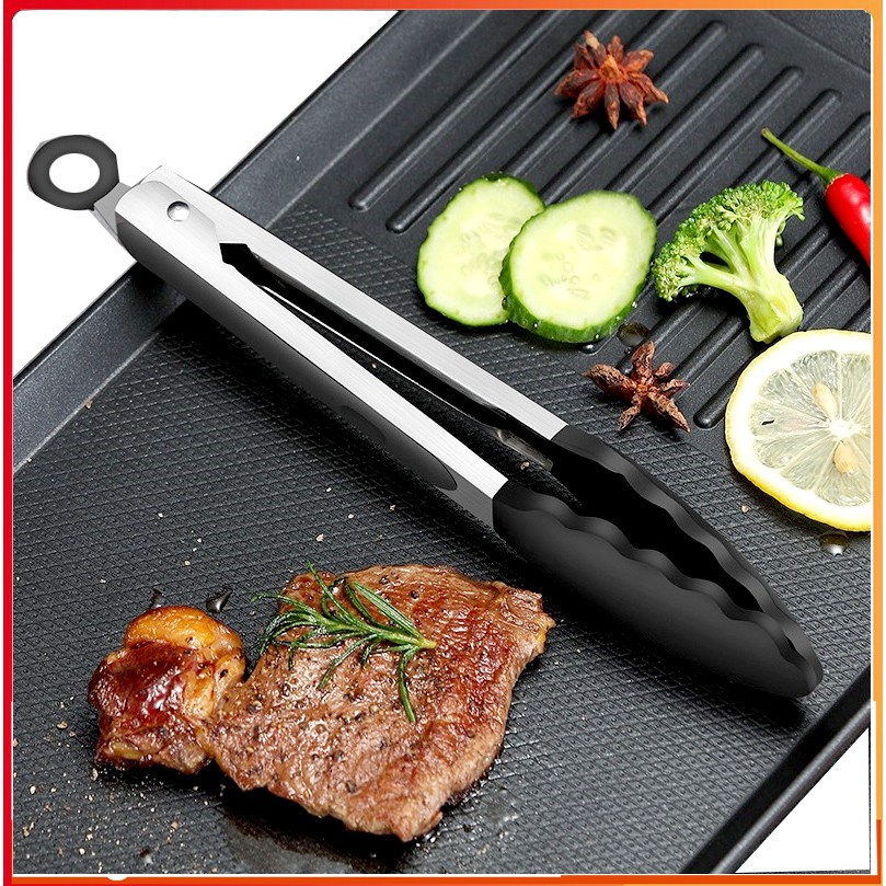 Kẹp Gắp Thức Ăn Nướng BBQ 3 in 1 Bằng Sillicon 24cm