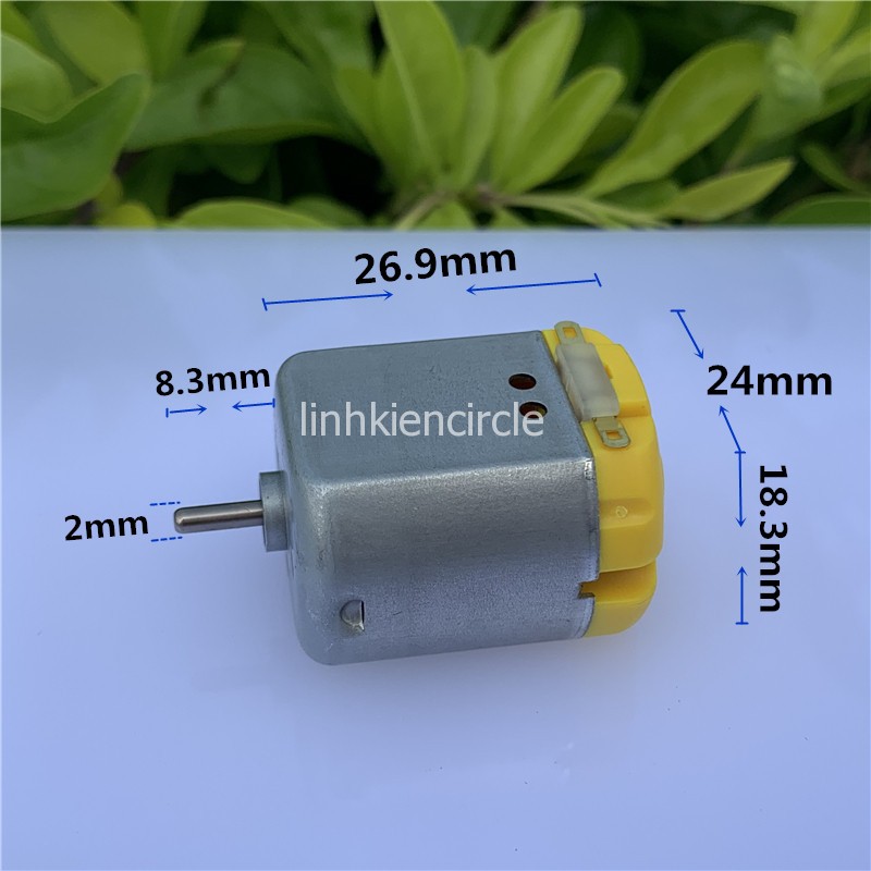 2 motor mini DC 260 mã FN-260CN-2670-38 3V - 6V chổi than tốc độ 11500 - 24000 RPM - LK0347