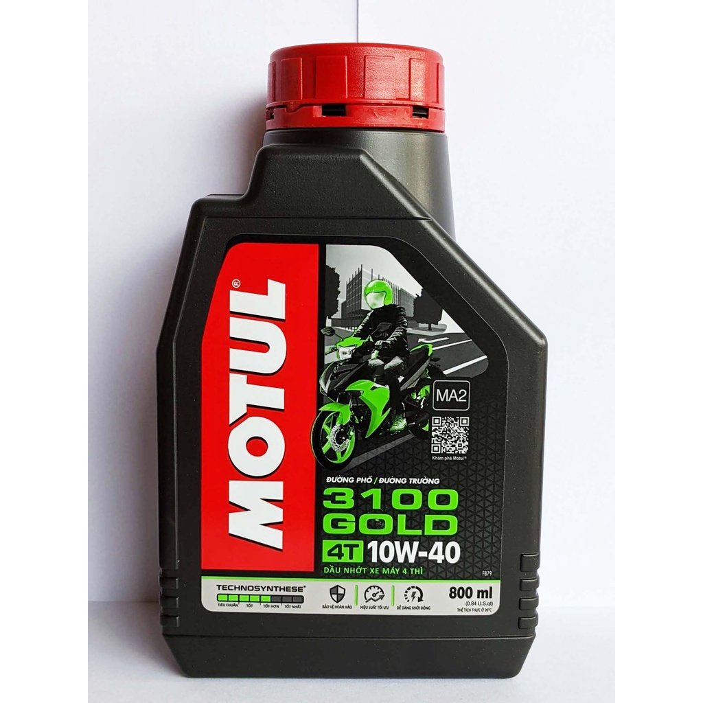 Nhớt Motul 3100 Gold 10W40 Cao Cấp Cho Xe Số Và Côn Tay 1L