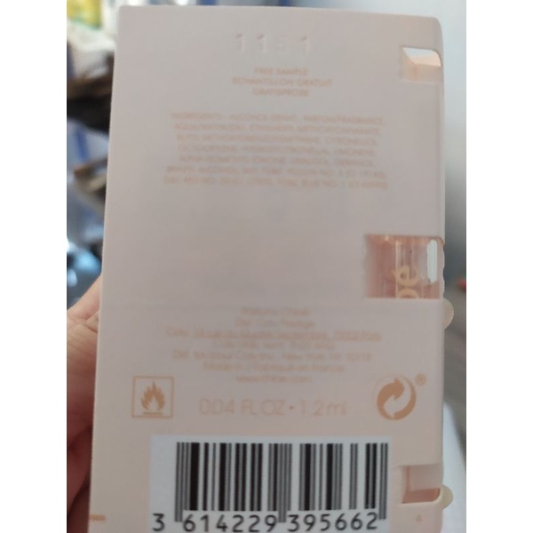 Vial nước hoa Dịu Dàng Thanh Lịch Chloé Eau de Toilette Sample 1,2ml