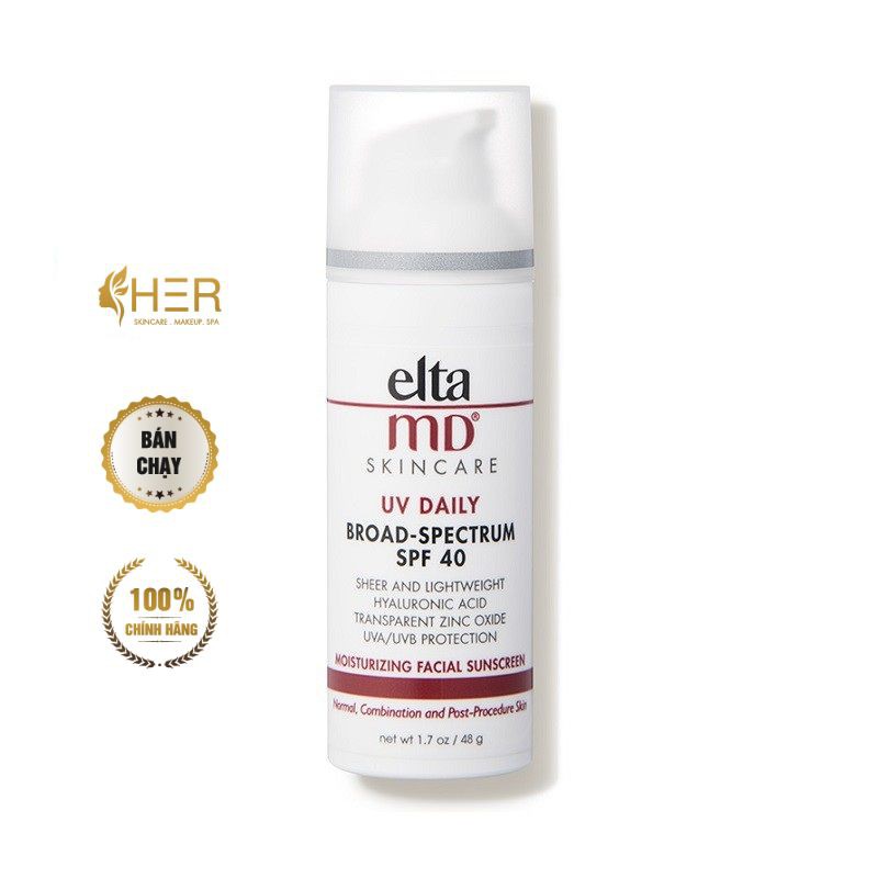 Kem chống nắng Elta MD SPF40 cho da thường & khô