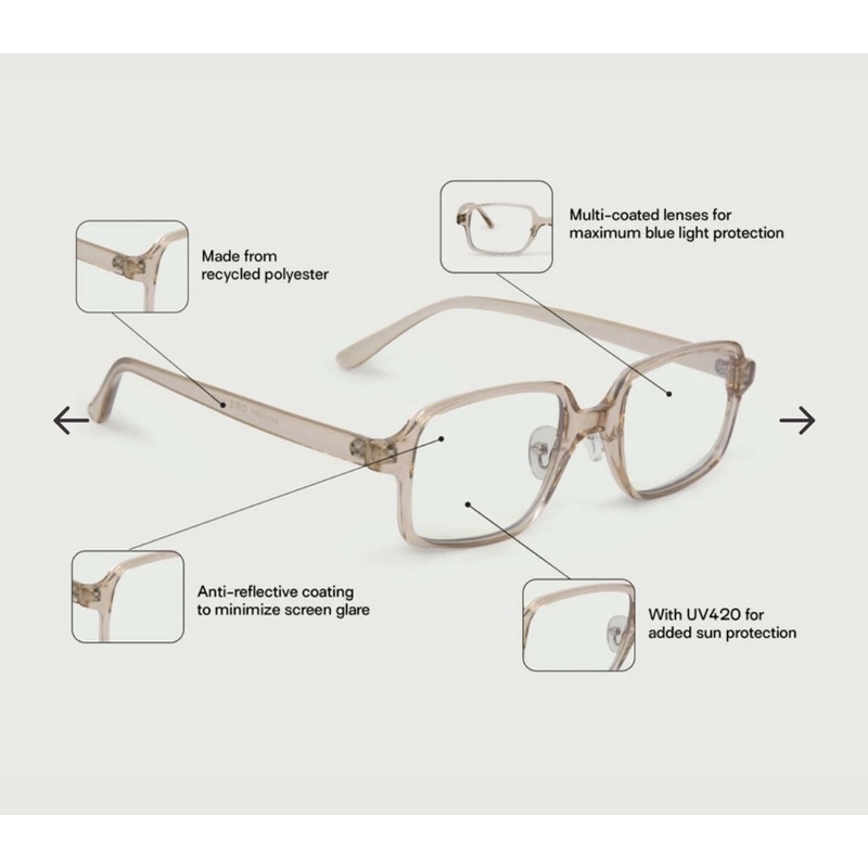 Kính Chống Ánh Sáng Xanh Sunnies Studios Idiris