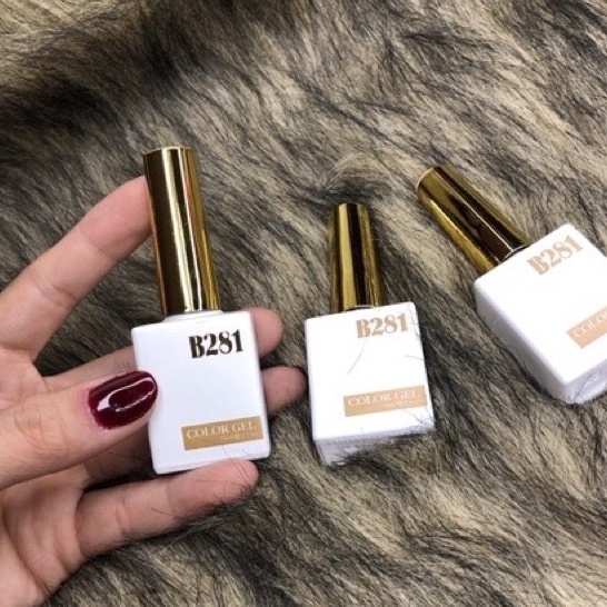Sơn gel b281 2 màu đen trắng siêu mướt sơn trắng sơn đen B281