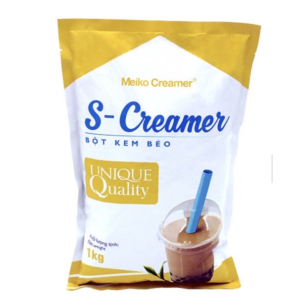 Bột kem sữa béo pha trà sữa S- Creamer nhãn vàng túi 1kg