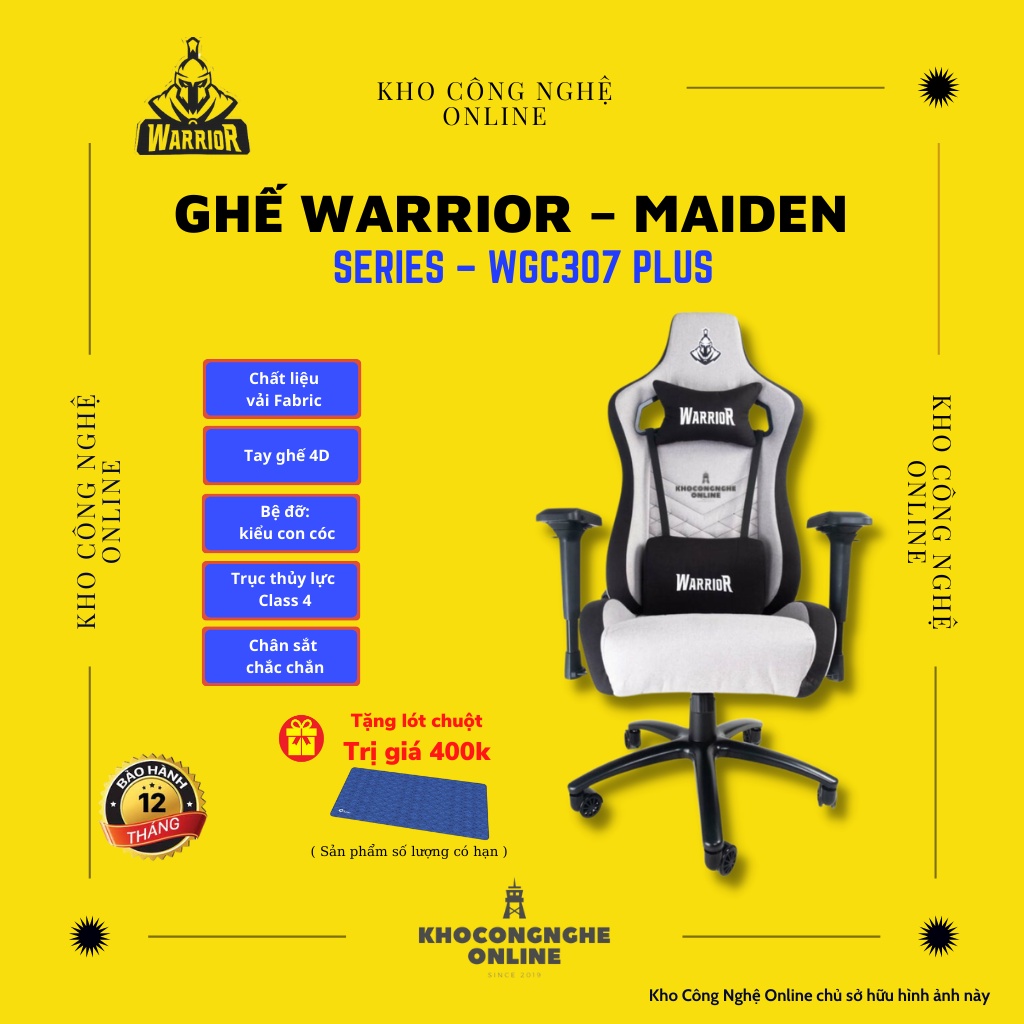 Ghế chơi game Warrior – Maiden series – WGC307 Plus