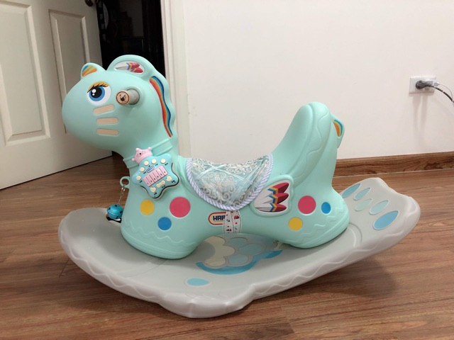 Ngựa bập bênh kiêm xe chòi chân NOsA ngựa thổ dân - chính hãng