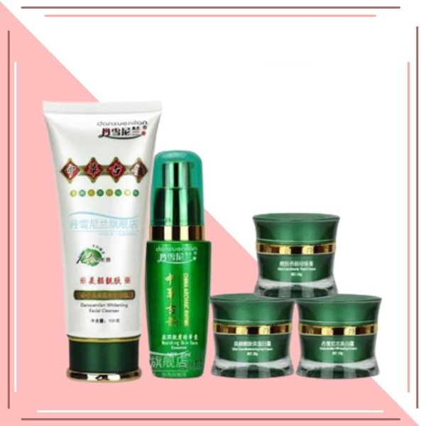 Bộ mỹ phẩm Hoàng cung xanh Danxuenilan 5 món, kem mờ nám chính hãng
