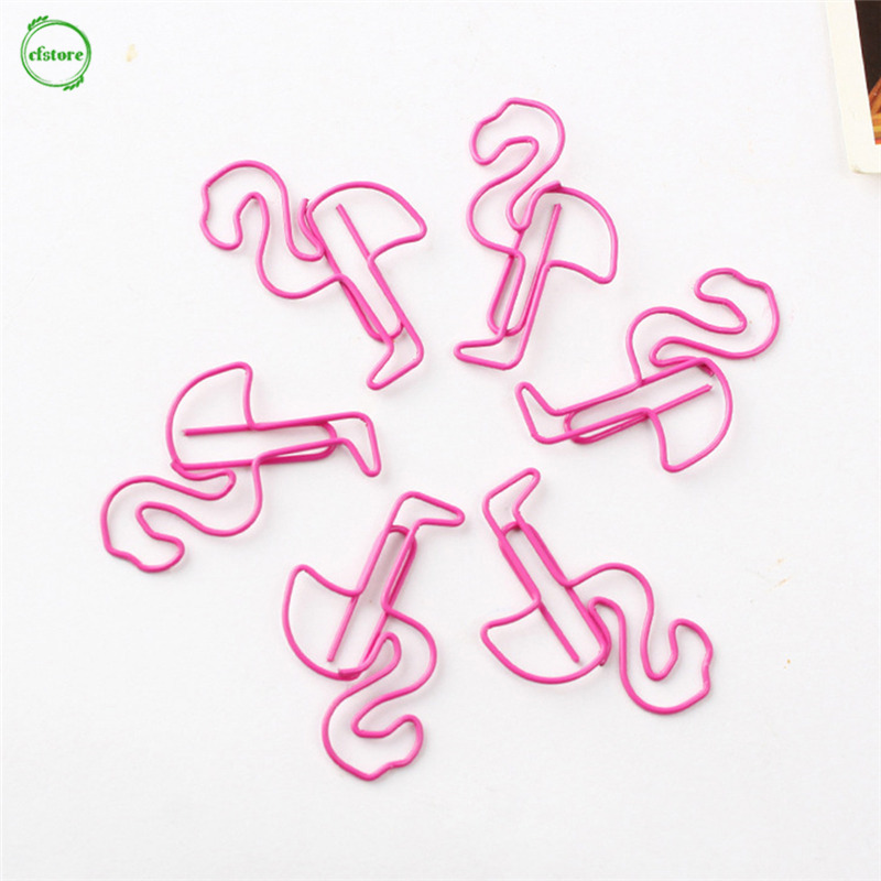 CF Flamingo Bookmark Planner Paper Clip Metal Material Bookmarks for Book Stationery School Office Supplies