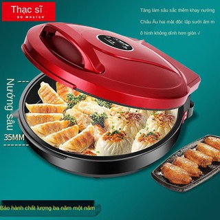 Bậc thầy làm sâu chảo nướng điện, gia nhiệt hai mặt dụng, giũa bánh kếp điện đa năng, tăng máy chiên