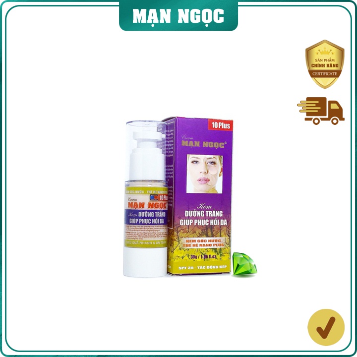 Kem MẠN NGỌC Dưỡng Trắng Giúp Phục Hồi Da