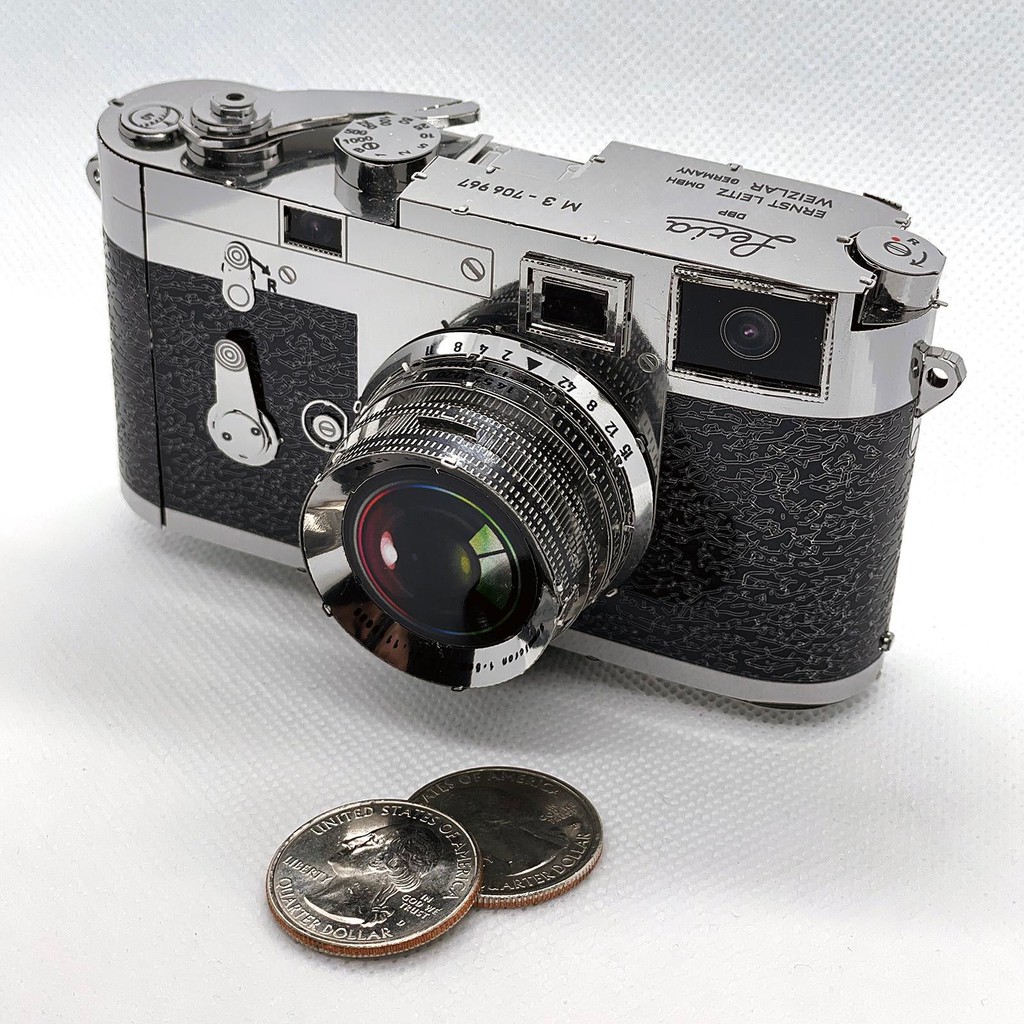 Mô Hình Kim Loại Lắp Ráp 3D máy ảnh màu