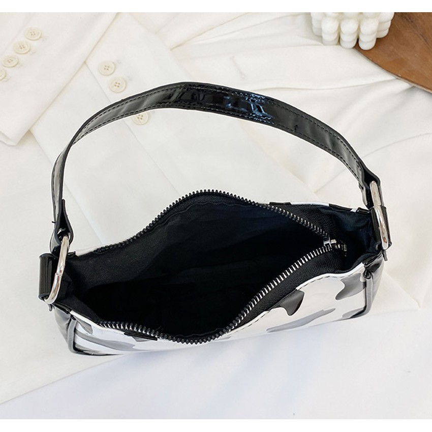 Túi Xách Nữ, Túi Kẹp Nách Hoạ Tiết Bò Sữa, Chất Da Quảng Châu Cao Cấp | BigBuy360 - bigbuy360.vn