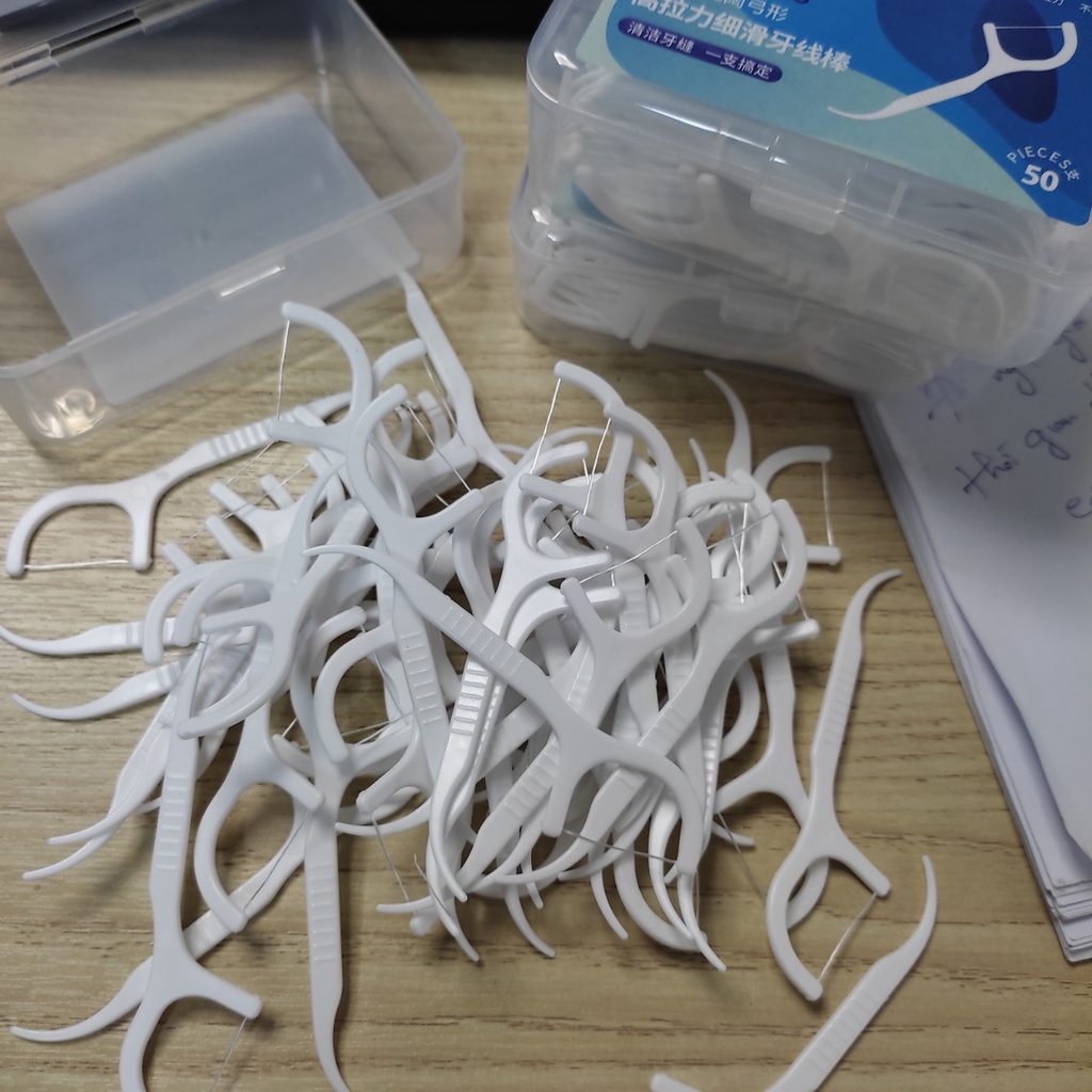 Tăm chỉ nha khoa hộp 50 cây/hộp