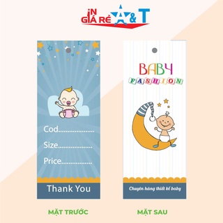 Tag treo trẻ em, Nhãn mác, THẺ TREO giấy quần áo thời trang trẻ em - 100 cái - Có sẵn