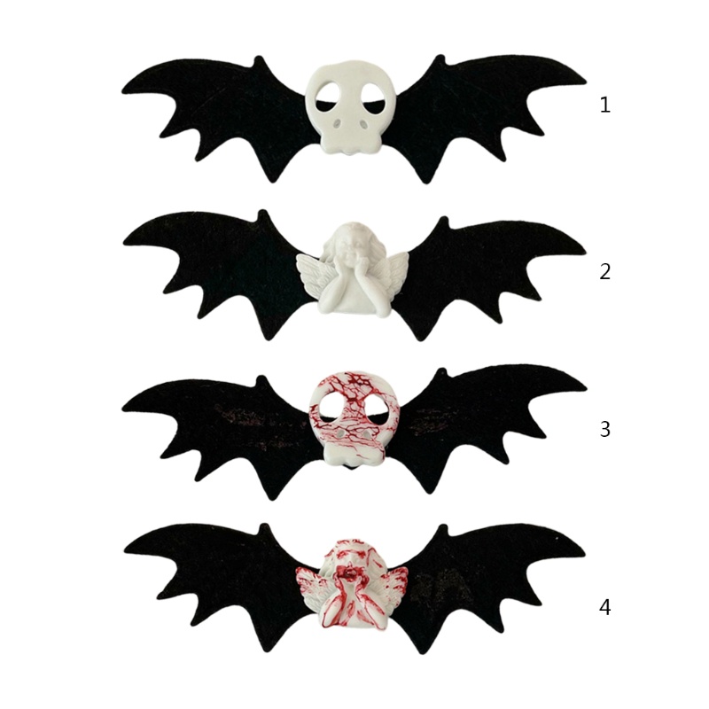 Kẹp Tóc Hình Đầu Lâu/ Dơi Độc Đáo Dùng Hóa Trang Halloween