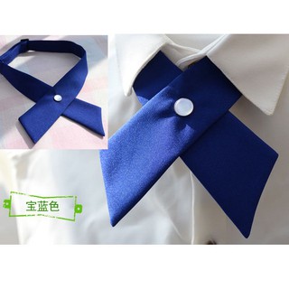 Unisex Nam Nữ Cô Gái Tiệc Cưới Nơ Dây Buộc Cổ Giả Màu Trơn Thắt Nơ Cà Vạt