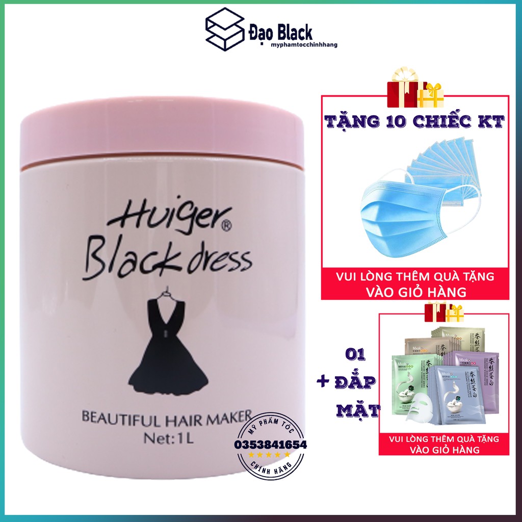 Kem ủ tóc collagen Huiger dầu hấp tóc phục hồi hư tổn 1000ml, mỹ phẩm tóc yến nhi DT01.ủ1000ml