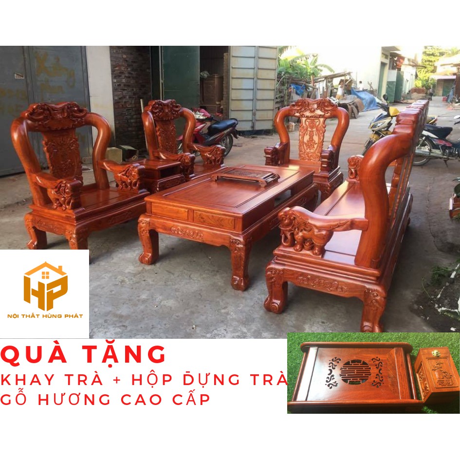 Bộ bàn ghế minh quốc Voi gỗ hương đá