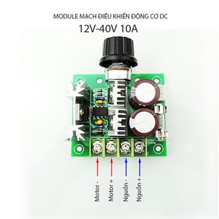 điều tốc động cơ DC 12v-24v-40v - 10A/400w - điều tốc động cơ máy bơm,quạt điện