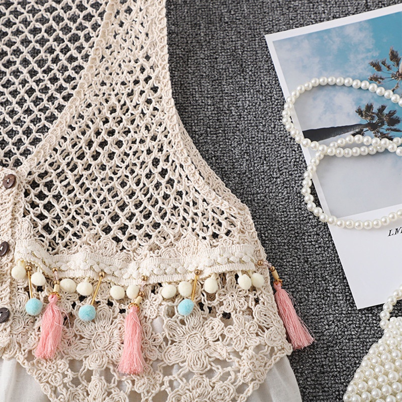 Áo Thun Không Tay Mùa Hè Có Dây Buộc Kiểu Dáng Đáng Yêu Phong Cách Boho Cho Nữ