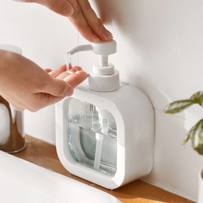 Chai Đựng Nước Rửa Tay Dạng Bơm Trong Suốt Tiện Lợi Dành Cho Nhà Tắm