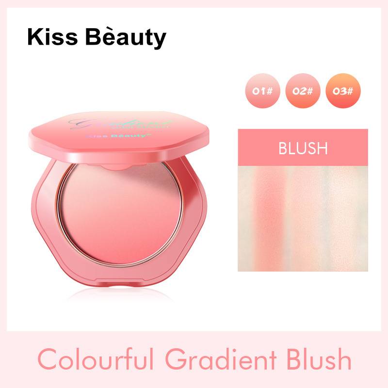 Phấn Má Hồng Kiss Beauty Trang Điểm Tự Nhiên Lâu Trôi