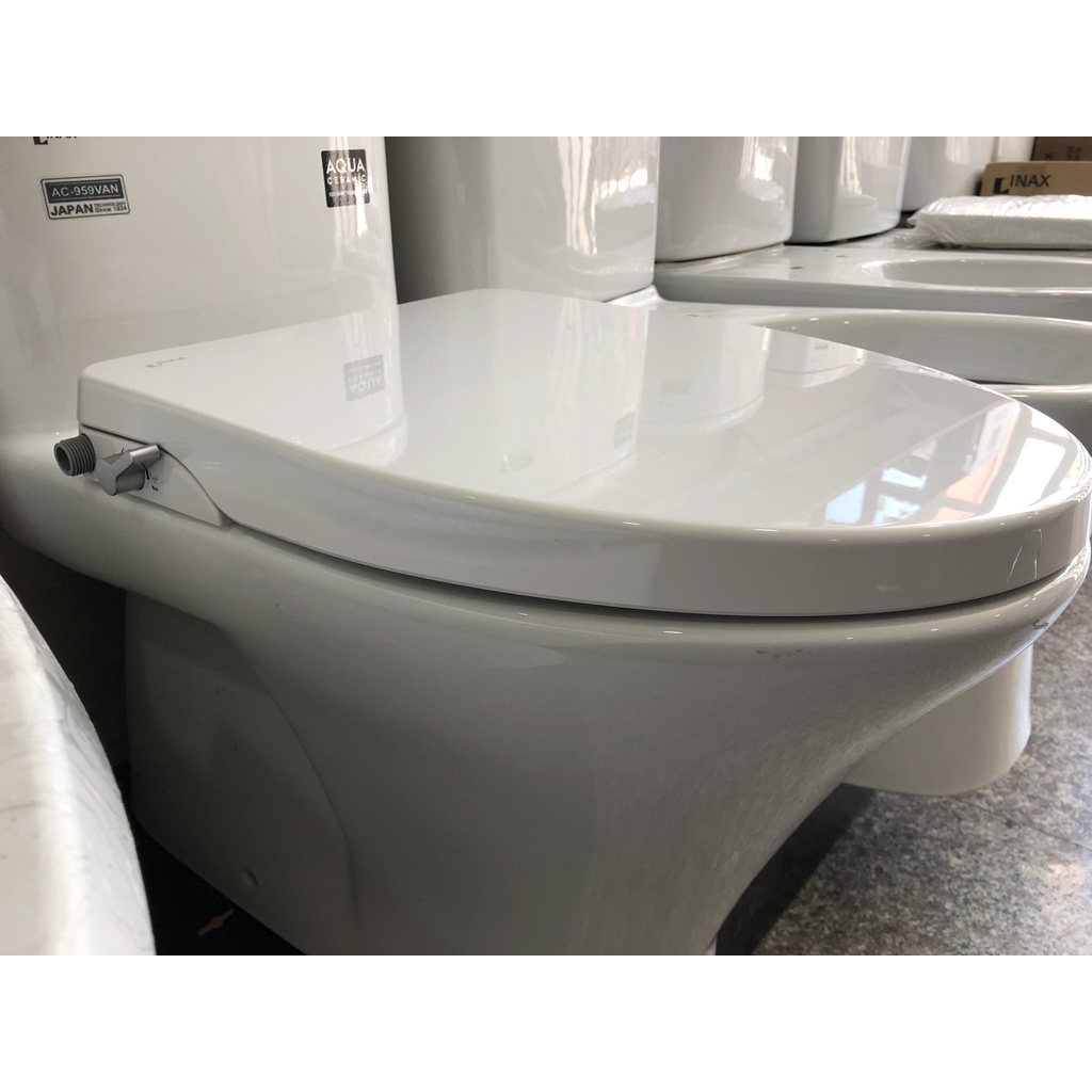 Nắp rửa cơ bồn cầu INAX CW S15VN, Nắp bồn cầu kèm xịt rửa cơ thông minh INAX, Cam kết chính hãng 100%