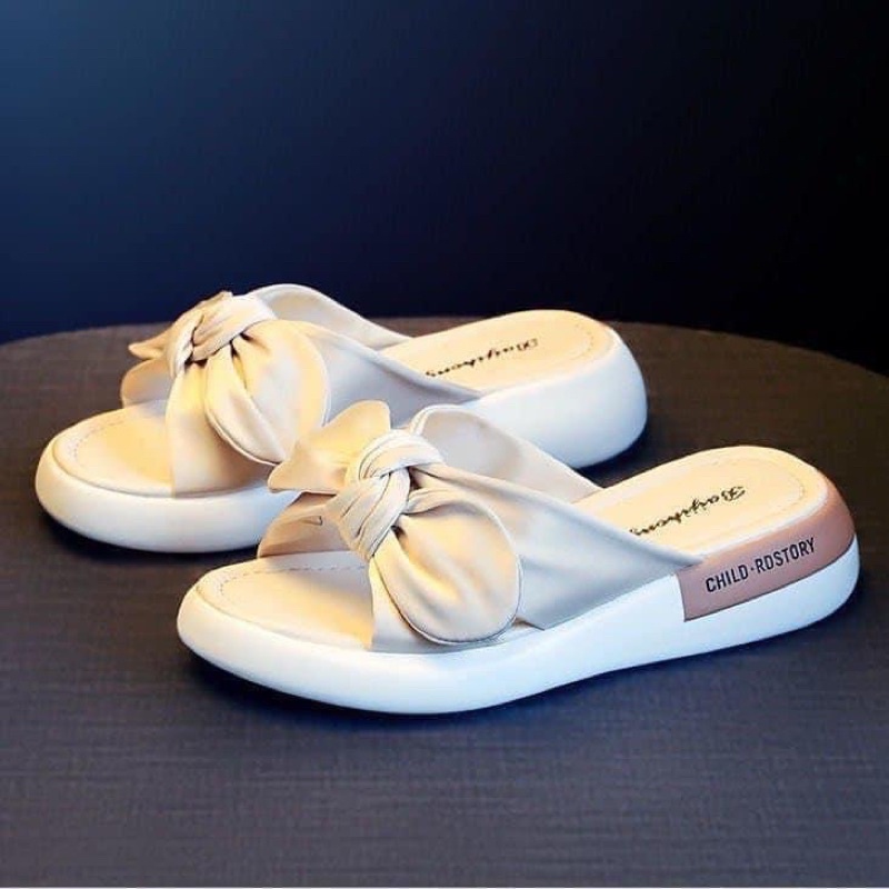 Dép cao su mềm bánh bèo hàng QC xinh xắn- Fom to khách đi lùi 1 size