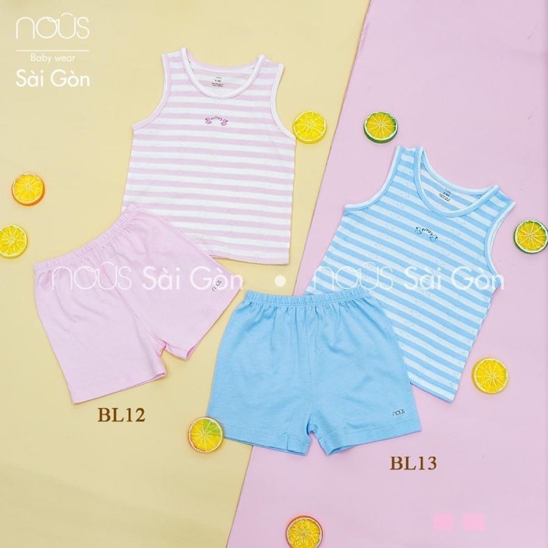 Ba lỗ Nous kẻ xanh/kẻ hồng