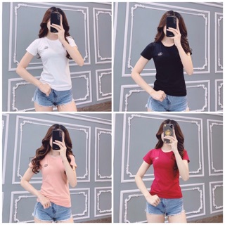 Áo thun thái cổ tròn