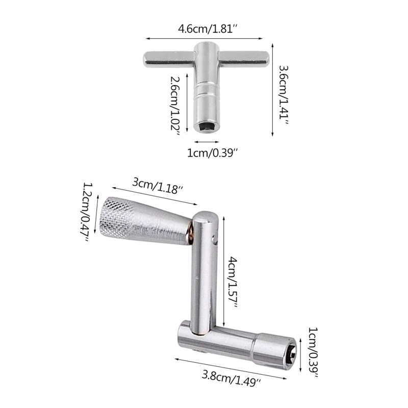Bộ 4 Khóa Trống 3 Phím Điều Chỉnh 1 Phím Cho Dàn Trống