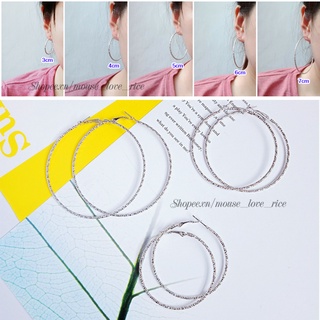 Bông tai khoen tròn to nhiều isze mẫu mới siêu dễ thương style hàn quốc - mouse love rice