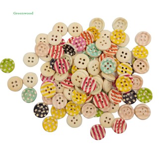 Set 100 cúc áo gỗ 4 lỗ chuyên dụng