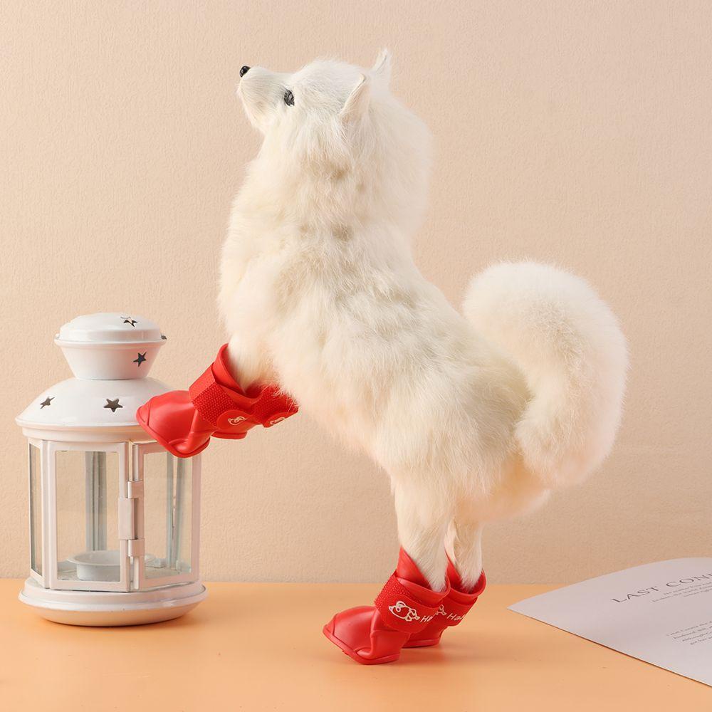 Ủng Đi Mưa Chống Nước Chống Trượt Cho Chó Pomeranian Poodle