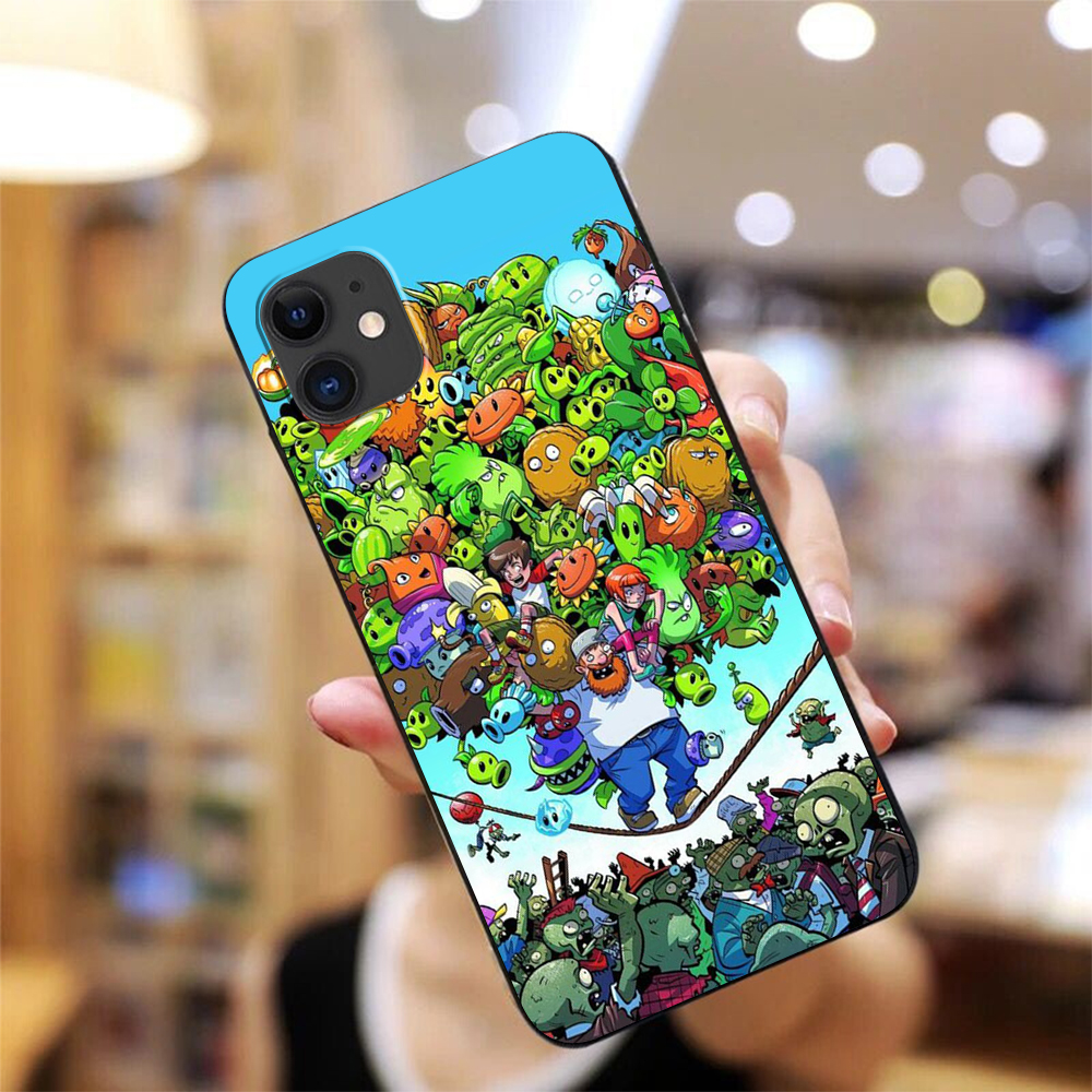 Apple Ốp Điện Thoại Tpu Silicon Mềm Hình Plants Vs. Zombies B74 Cho Iphone 6 6s 7 8 Plus 11 Pro Max 12 Pro Max