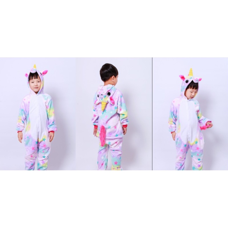 Bộ Đồ Thú Unicorn Ngôi Sao Full Size Dành Cho Trẻ Em