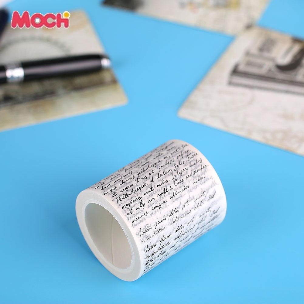 Băng dính Washi bằng giấy 50mm in hoạ tiết độc đáo dùng trang trí tiện dụng