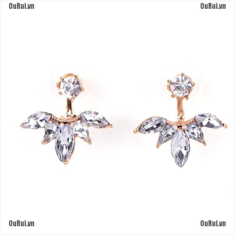 Bông Tai Đính Đá Lấp Lánh Thời Trang Thanh Lịch Cho Nữ