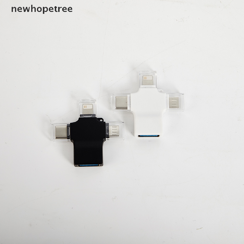 newhopetree 3-in-1 OTG USB 3.0 Female To Lighting Type C Micro USB Male Adapter For IPhone OIK