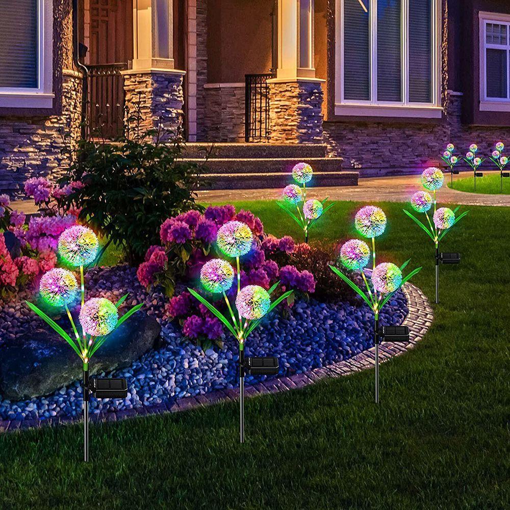GOGOUP Đèn LED Năng Lượng Mặt Trời Chống Thấm Nước Hình Hoa Bồ Công Anh Cho Sân Vườn