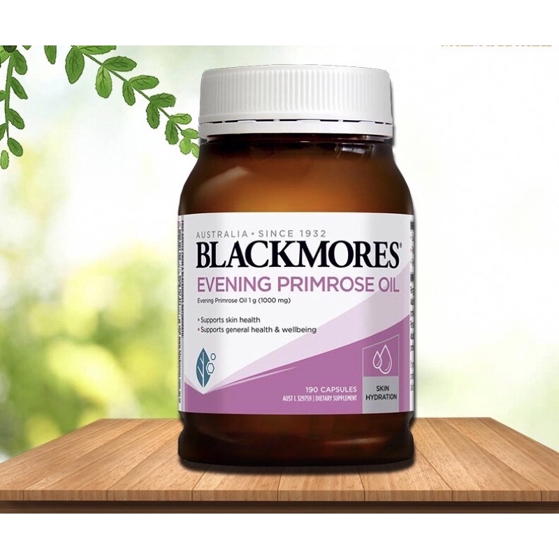 [ HSD 06/2024] Tinh dầu hoa anh thảo Blackmores Evening Primrose Oil 190 viên của ÚC