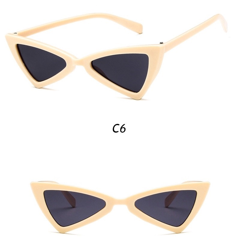 Kính Mát Mắt Mèo Tam Giác Phong Cách Hàn Quốc