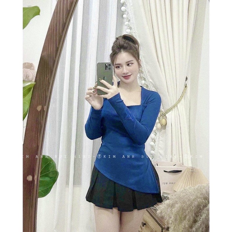 Áo Kiểu Nữ bẹt vai , Áo thun nữ trễ vai vải mát mịn | BigBuy360 - bigbuy360.vn